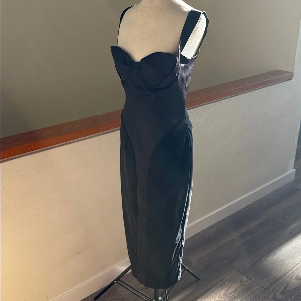 House of CB black mid length Dress size medium - Picture 6 of 15